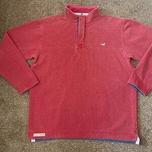 Southern Marsh Men's L Riley Pique Quarter Zip Long Sleeve Pullover